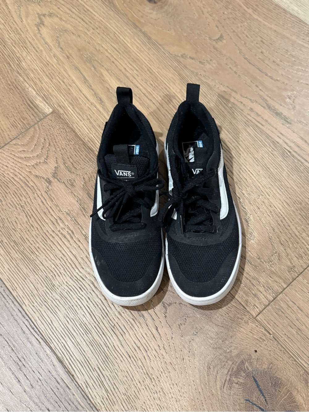 Vans boys Black Sneakers with White Side Stripe